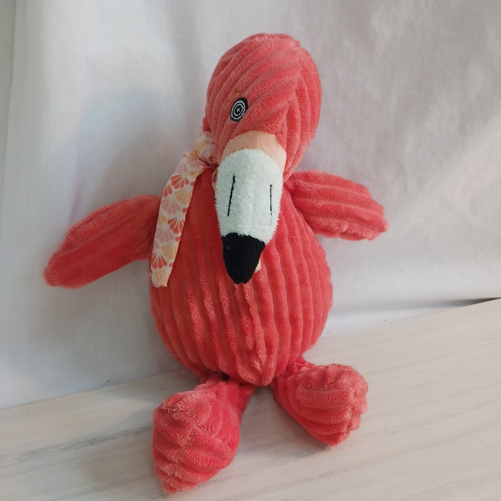 Les Deglingos Flamingo Plush Stuffed Animal Toy
